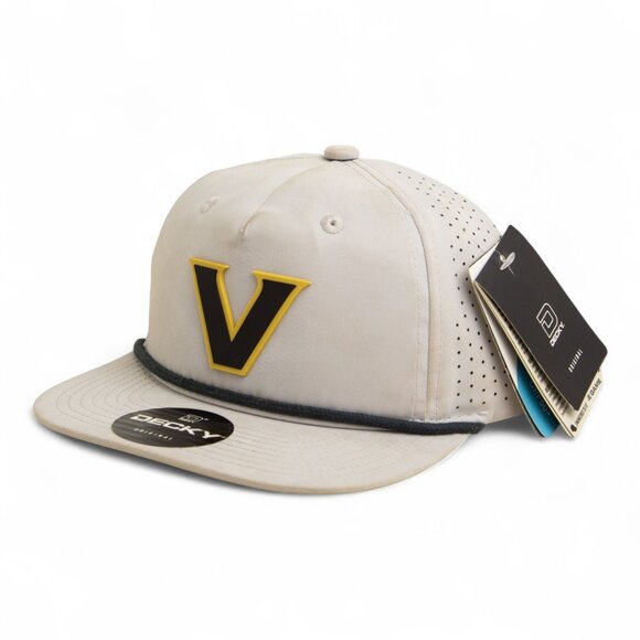 Vanderbilt Commodores Black 3D Perforated Rope Hat- Grey/ Charcoal - Picture 2 of 3